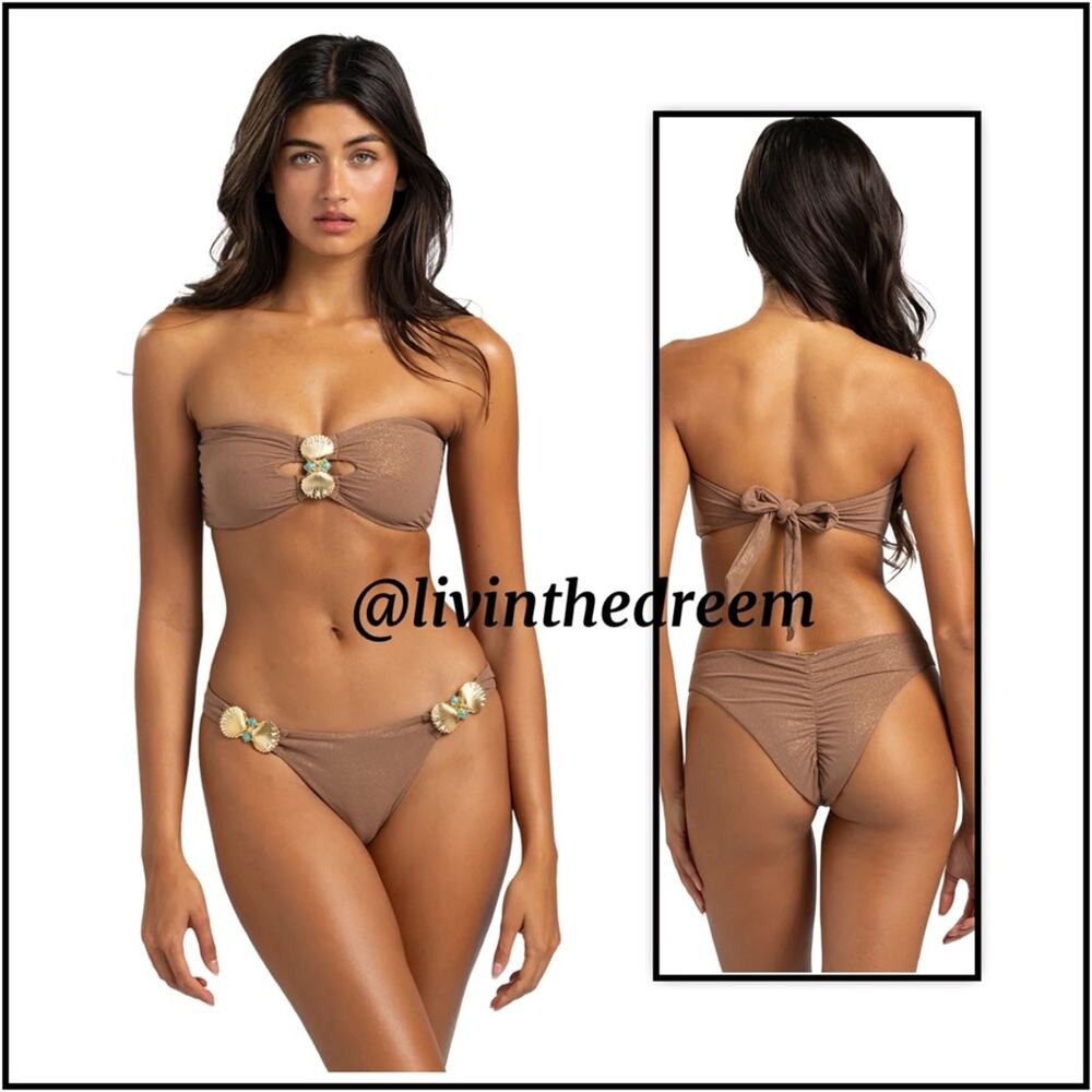 Beach Bunny Kelsea Bandeau Top & Skimpy Bottoms $290